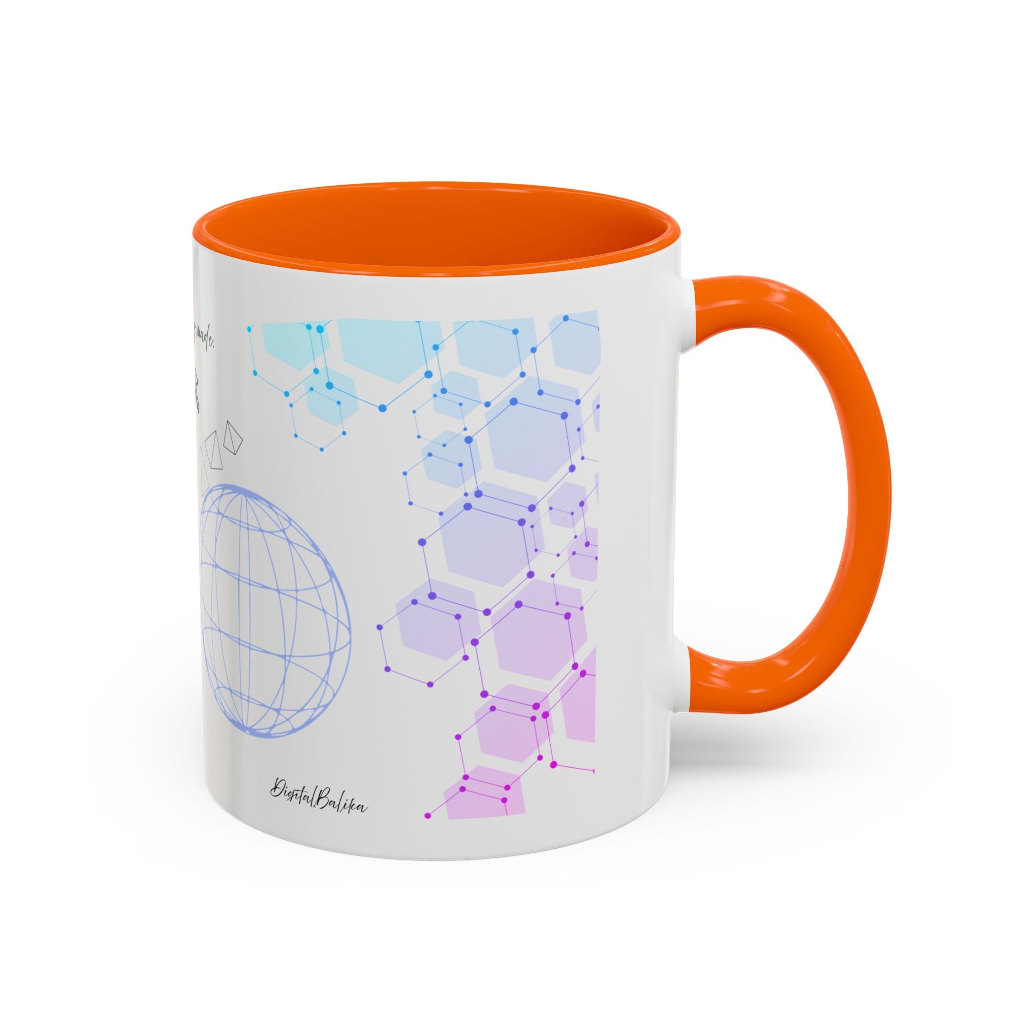 Accent Coffee Mug — 'Designs Are Being Made' Tech & Creative Team Illustration