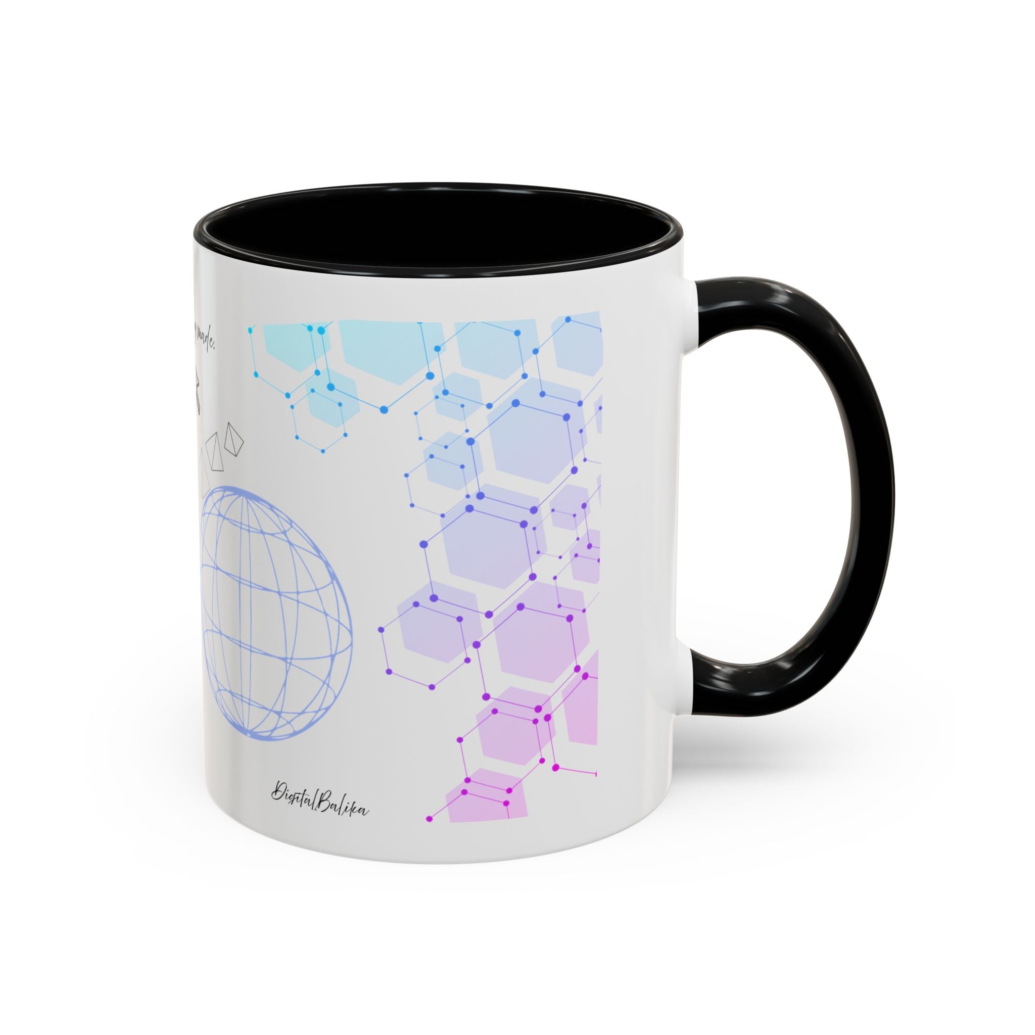 Accent Coffee Mug — 'Designs Are Being Made' Tech & Creative Team Illustration